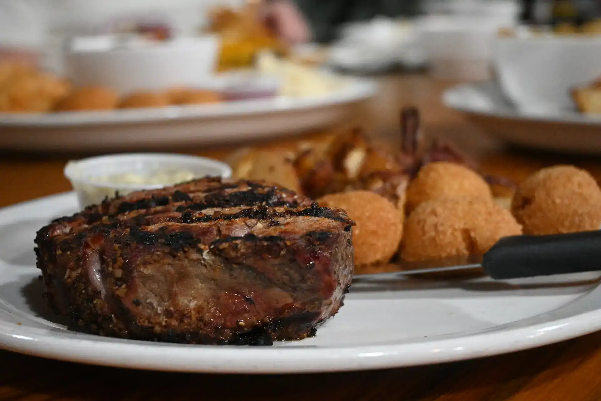 Filet mignon and fries