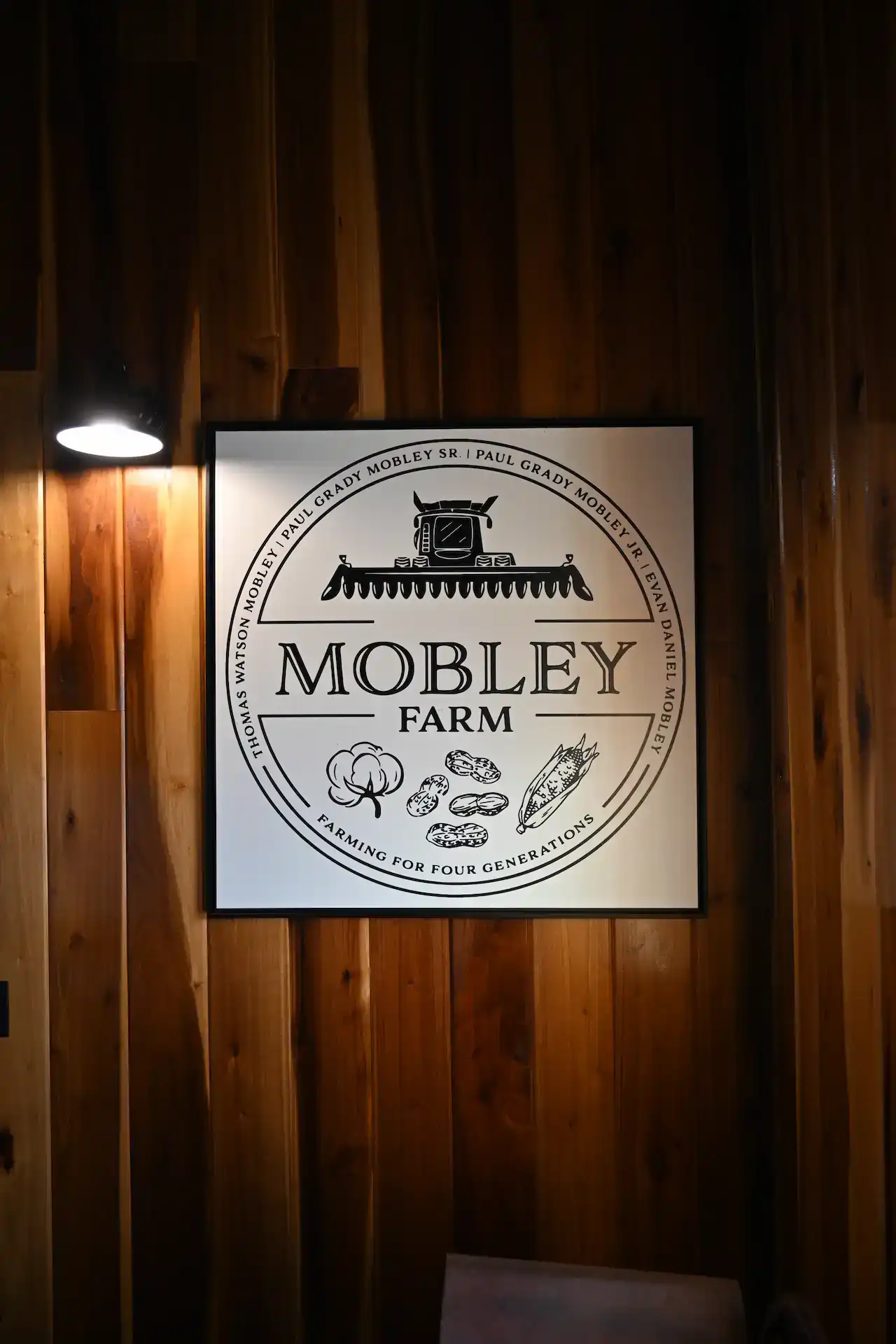 Mobley farm sign