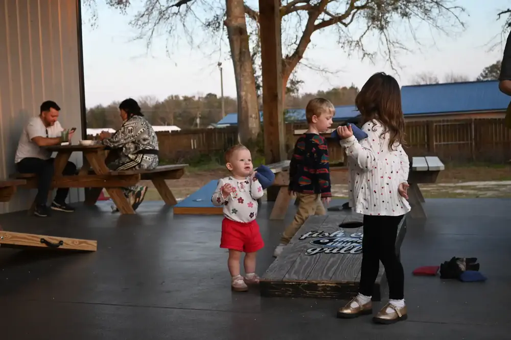 Children playing outside